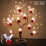 elvesmall Snowman Christmas LED Garland String Light Merry Christmas Decorations For Home  Cristmas Tree Ornament Xmas Navidad Gifts
