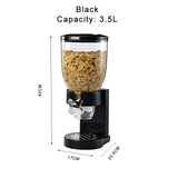 elvesmall  Large Capacity Food Storage Dispenser Storage Containers Oatmeal Nuts Candy Dispenser Jars Kitchen Cereal Storage Containers