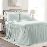 elvesmall Skirt Bedspread Set - 3 Piece Luxurious Farmhouse Bedding Set-Elegant, Charming Ruffle Detail - Timeless Style  Classic Design-