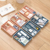 elvesmall Desk Drawer Organizer Desk Sundries Stationery Storage Box Bin Cosmetics Makeup Organizer Home Office Drawer Divider Container