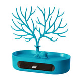elvesmall  New Upgraded Deer Jewelry Storage Rack Drawer Design Tree Antler Shape Earrings Necklace Ring Jewelry Display Stand Tray Cases