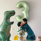 elvesmall 40inch Olive Green 0-9 Number Digital Helium Balloons Kids Adult 18 30 60th Birthday Party Decor Wedding Hawaiian Party Supplies