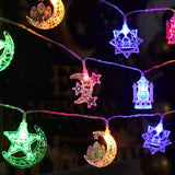 elvesmall EID Mubarak LED String Lights Ramadan Decoration For Home Islamic Muslim Party Decor  Ramadan Kareem Eid Al Adha Gifts