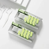 elvesmall Portable Floss Storage Box Auto Refillable Oral Hygiene Care Floss Pick Floss Dispenser Contains 10Pcs Floss