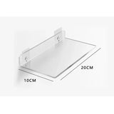 elvesmall Acrylic Shelf for Wall Storage,Floating Bookshelves,Display Shelf Organizer for Bathroom,Bedroom,Living Room,Kitchen,Room Decor