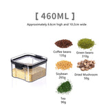 elvesmall Food Storage Box Kitchen Containers Plastic Box Jars for Bulk Cereals Refrigerator Organizers for Pantry Organizer Jars With Lid