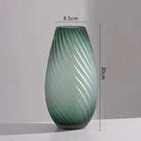 elvesmall  Light Luxury High-end Large Vase Floor Decoration Living Room Flower Arrangement 2023 New High-end Dining Room Glass Decoration