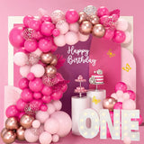 elvesmall Pink Macaron Balloon Garland Arch Kit Wedding Birthday Party Decor Kid Baby Shower Latex Ballon Chain Wedding Party Decor Balloo