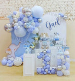 elvesmall Double Apricot Nude Balloon Garland Arch Kit Macaron Blue Kids Birthday Party Decor Latex Baby Shower Wedding Ballons Decoration