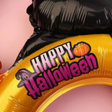 elvesmall 5/30pcs Halloween Balloon Headband Pumpkin Bat Devil Horns Hair Hoop Aluminum Film Inflatable Balloon Halloween Party Decoration