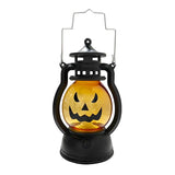 elvesmall Halloween Pumpkin Lights Decorative Kerosene Lanterns LED Handheld Lamp Pumpkin for Table Camping Garden Yard Decorations
