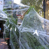 elvesmall Halloween Decoration Party Accessories Decorations for Events Scream Festa Spider Web Black Outdoor Props Haunted House Spider