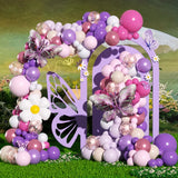 elvesmall 1Set Daisy Butterfly Balloon wreath Arched Set Shower Birthday Party Wedding Decoration