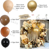 elvesmall Matte Sand White Apricot Balloon Garland Arch Kit Boho Wedding Birthday Party Champagne Gold Latex Baby Shower Decoration Ballon