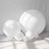 elvesmall 5/10/12inch Milky White Pearl Balloon Wedding Decoration Hawaiian Pearlescent White Balloons Garland Decor Birthday Party Toy