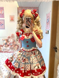 srczz  -  Summer Japanese Sweet Lolita Skirts Suits Women Kawaii Bow Lace Slim Y2k Crop Tops + Cute Design Print Mini Skirts 2 Piece Set