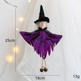 elvesmall Halloween Decorative Pendant Ghost Festival Pumpkin Witch Pendant Bar Haunted House Layout Props Happy Helloween Party Decor