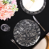 elvesmall 20pcs Gold Round Foil Table Mat Table Place Mats Tea Dining Tableware Mats Pads Wedding Birthday Home Party Table Decoration