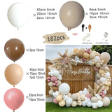 elvesmall Boho Dusty Retro Pink Balloons Garland Arch Kit Bride Wedding Birthday Party Decoration Girls Baby Shower Rose Gold Ballon Chain