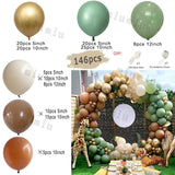 elvesmall Matte Sand White Apricot Balloon Garland Arch Kit Boho Wedding Birthday Party Champagne Gold Latex Baby Shower Decoration Ballon