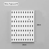 elvesmall DIY Pegboard Accessories Hanging Shelf Storage Hooks Wall Organizer No Punching Crafts Organization For Garage Kitchen Room