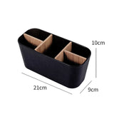 elvesmall Bamboo Electric Toothbrush Holder Razor Makeup Brush Storage Box Toothpaste Toothbrush Stand Bathroom Accessories