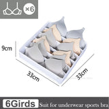 elvesmall Socks Underwear Organizer Storage Box Cabinet Drawer Organizer Socks Bra Underwear Organizer Wardrobe Clothes Storage Organizer