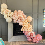 elvesmall Pink Metallic Balloon Garland Arch Kit Wedding Birthday Party Decoration Kids Globos Rose Gold Confetti Latex Ballon Baby Shower