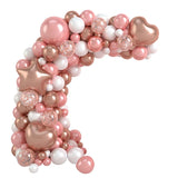 elvesmall Pink Rose Gold Balloons Garland Arch Kit Birthday Party Decor Kids Wedding Birthday Party Supplies Baby Shower Decor Latex Balon