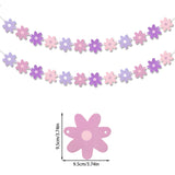 elvesmall Daisy Banner Boho Daisy Flower Paper Garlands Hanging Hippie Party Banners Two Groovy Birthday Baby Shower 60s 70s Party Decor