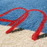 elvesmall Creative Rug Summer Swimming Pool Party Trend Elements Home Decor Living Room Carpet Love Fluffy Plush Bedroom Bedside Mat