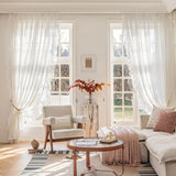 elvesmall 1PC White Lace FLoral Geometric Sheer Curtain for Living Room Window Drape Princess Bedroom Wedding Study#E