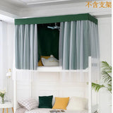 elvesmall Student Dormitory Or Home Block Under The Female Full Shade Cloth INS Bed Curtains  Mosquito Net