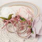 elvesmall  1pc Flower Napkin Rings for Wedding Table Decoration Pearl Rose Flower Napkin Ring Festival Party Home Decoration Ornaments