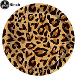 elvesmall Leopard  Party Supplies Leopard Balloons Happy Birthday Banner Safari Party Leopard Print Balloons Jungle Animal Party Decors