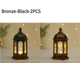 elvesmall Eid Decoration Light Eid Mubarak Lamp Ornament Islam Muslim Party Decor Supplies Ramadan Wind Lantern Decor for Home Party