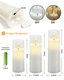 elvesmall 9Pcs LED Flameless Candles Light Simulation Acrylic Wedding Romantic Candle Lamp with Remote Control Party Christmas Home Decor