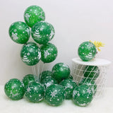 elvesmall 30pcs Chrome Gold Red Green Latex Balloons Christmas Decorations For Home 2025 New Year Xmas Eve Party Supplies Birthday Decor