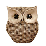 elvesmall Creative Resin Owl Ornaments Living Room Office Table Decorative Handicrafts Home Desktop Decoration Accessories, Friend Gifts
