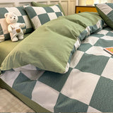 elvesmall  Simple Bed Sheets Set Four Seasons Universal Men's Bed Four Sets Pure Cotton Three Comforter Sets Bed Cover Full Set