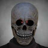 elvesmall  Horror Skeleton Movable Helmet Skull Head Full Face Latex Mask For Adult Carnival Cosplay Halloween Party Decor Props