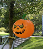 elvesmall Large Halloween Inflatable Pumpkin Ball PVC Hanging Ghost Balloon Halloween Party Bar Haunted House Outdoor Courtyard Decoration