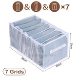 elvesmall Closets Clothes Organizer Pants Jeans Storage Box Cabinet Drawer Organizer Underwear Socks T-Shirt Wardrobe Storage Organizers
