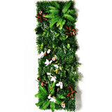 elvesmall 15.74 *47.24inch Artificial Plant Lawn Decorative Plants Grass Wall Panel  Boxwood Hedge Backdrop For Home Decor Office Garden