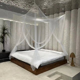 elvesmall  Palace Summer Mosquito Net Four Corner Open Queen Bed Mosquito Net Foldable Anti-mosquito Net Portable Outdoor Camping Tent