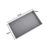 elvesmall Jewelry Storage Box Earring Ring Necklace Brooch Holder Velvet Jewelry Display Box Necklace Classification Organizer Drawer Tray