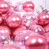 elvesmall 20pcs Champagne Rose Gold Confetti Latex Balloons Birthday Party Decorations Kids Adult Girl Boy Baby Shower Wedding Supplies