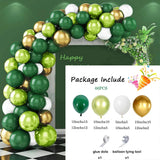 elvesmall Retro Avocado Green Balloons Garland Kit Arch Baby Shower Decor Sand White Balloon Arch Birthday Party Decoration Latex Globos