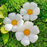 elvesmall  White Daisy Flower Foil Balloon Plumeria Helium Ball Wedding Kids Birthday Party Decoration Baby Shower INS Photo Props