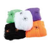 elvesmall Halloween Decorations Artificial Spider Web Stretchy Cobweb Scary Party Halloween Decoration for Bar Haunted House Scene Props